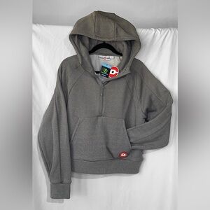 NWT 1/4 Zip Pullover Hoodie size L CRUSHYARD ORLANDO & NWT SELKIRK Hat